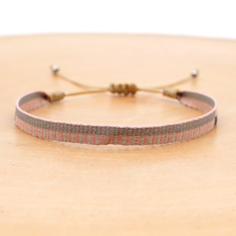Women's South American Columbia Ethnic Style Webbing Bracelets