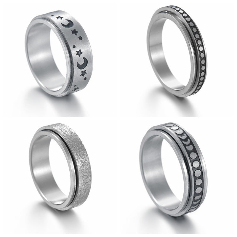 Men's Pretty Casual Stainless Steel Couple Rings