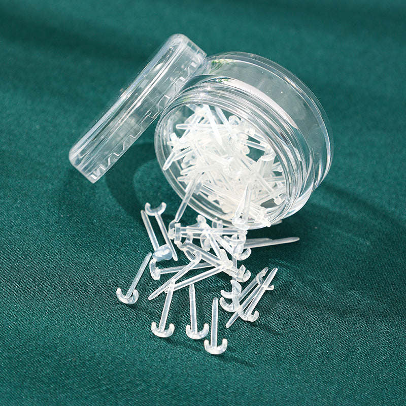 Bar Comfortable Transparent Invisible Auricular Needle Earrings