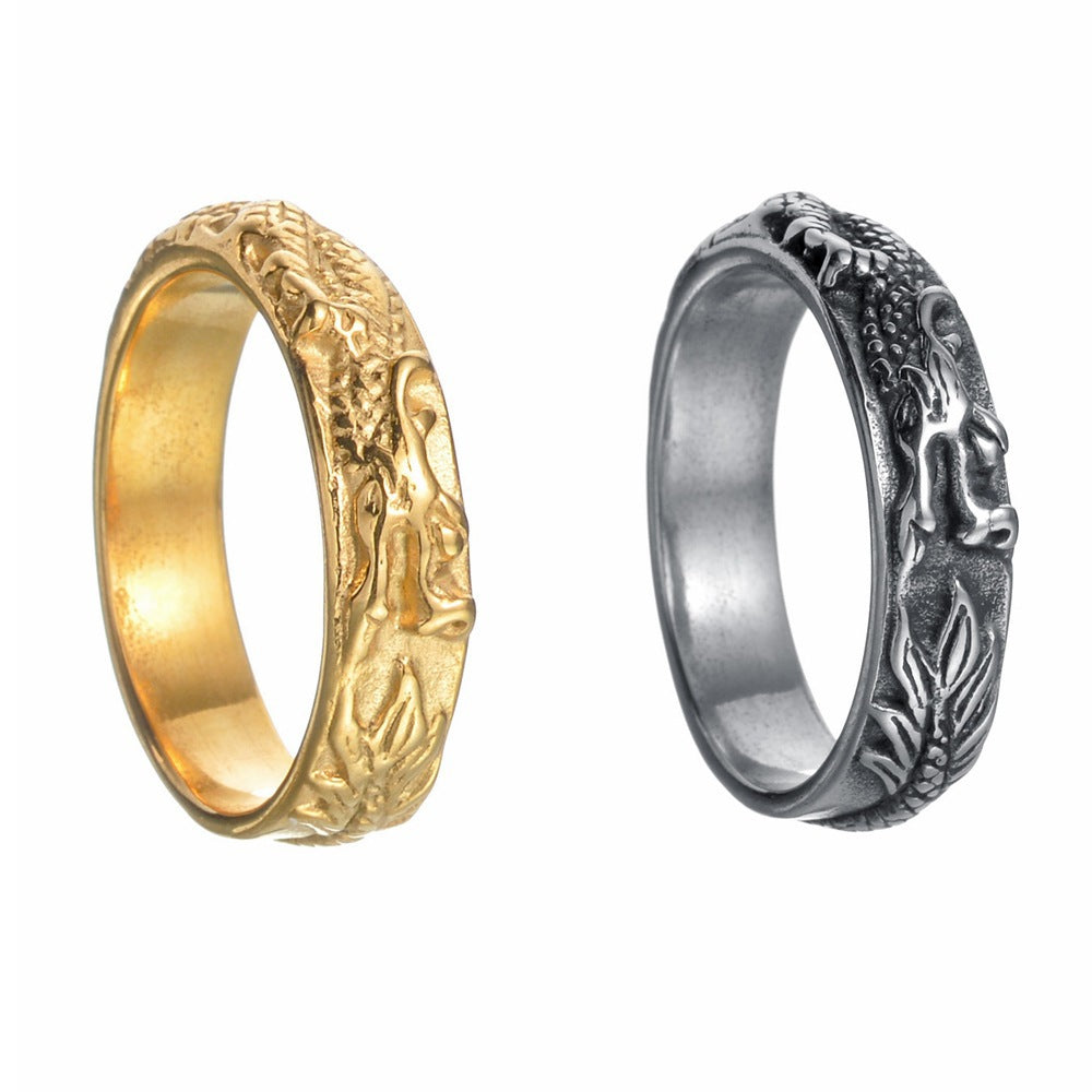 Chinese Dragon Asian Cultural Characteristics Xi Rings