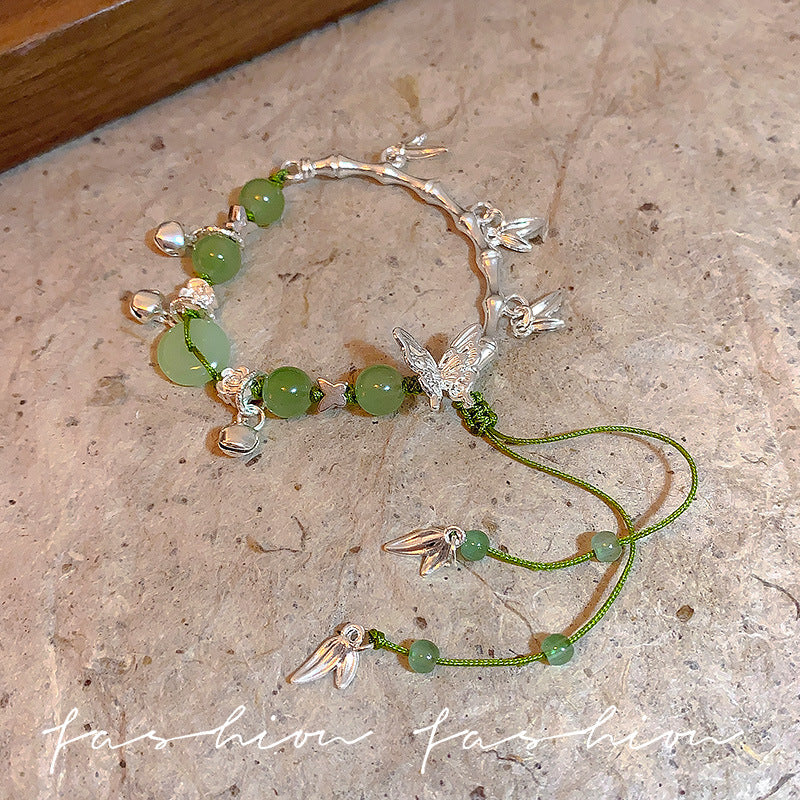 Style Butterfly Tassel Bamboo Beaded Female Bracelets