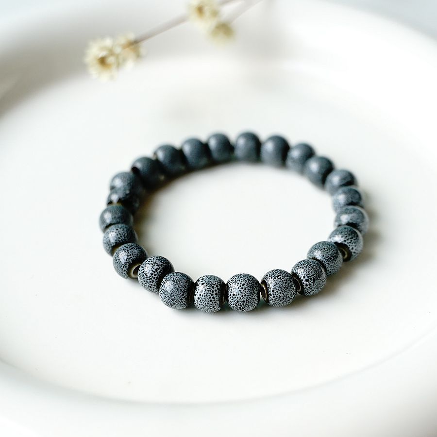 Art Pastoral Sweet Gradient Color Beaded Ceramic Bracelets