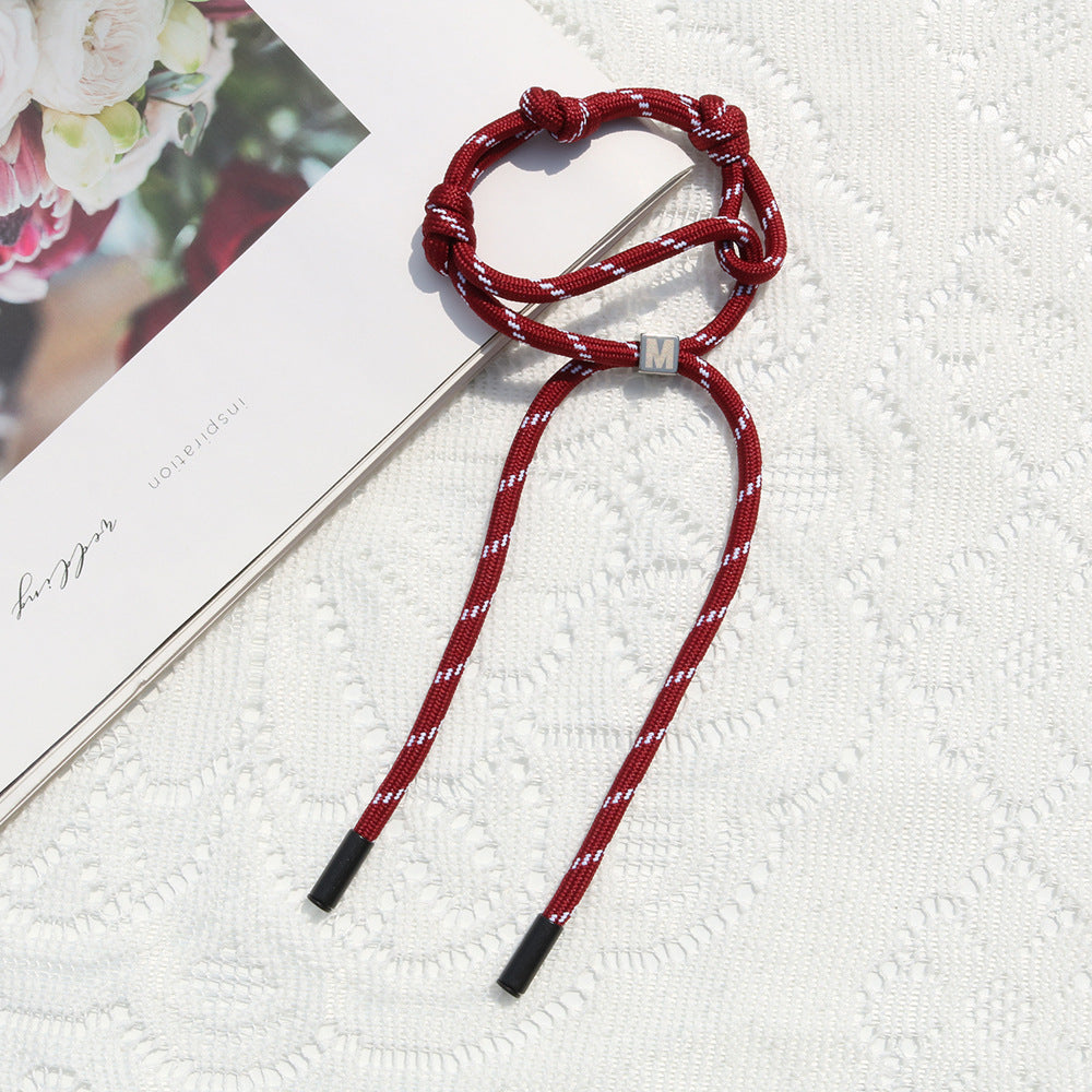 Rope Nylon Color Stylish Adjustable Polyester Bracelets