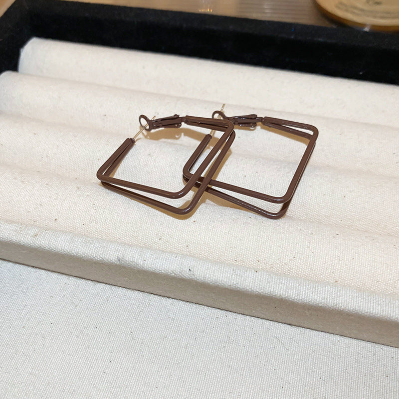 Painted Geometric Minority Fashion Ear High-grade Rings