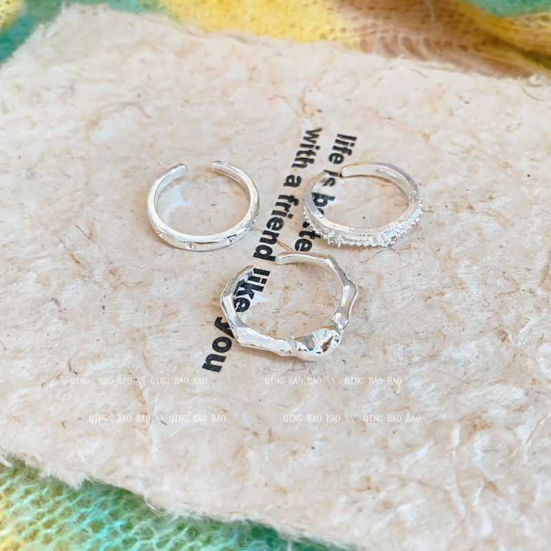 Niche Design Female Temperament Wild Personality Rings