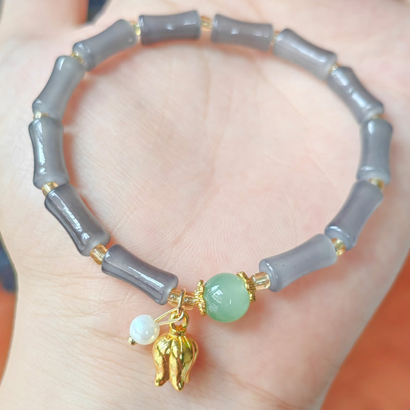 Style National Lily Festival High Pearl Aventurine Bracelets