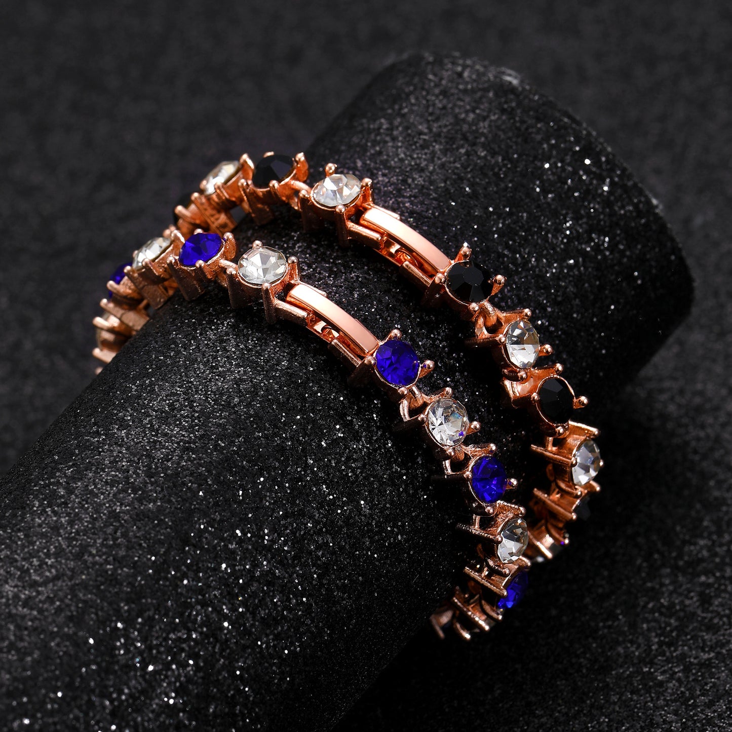 Retro Simulation Colored Gems Diamond Fashion Bracelets