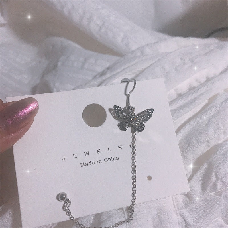 High-grade Female Niche Vintage Pearl Flower Elegant Earrings
