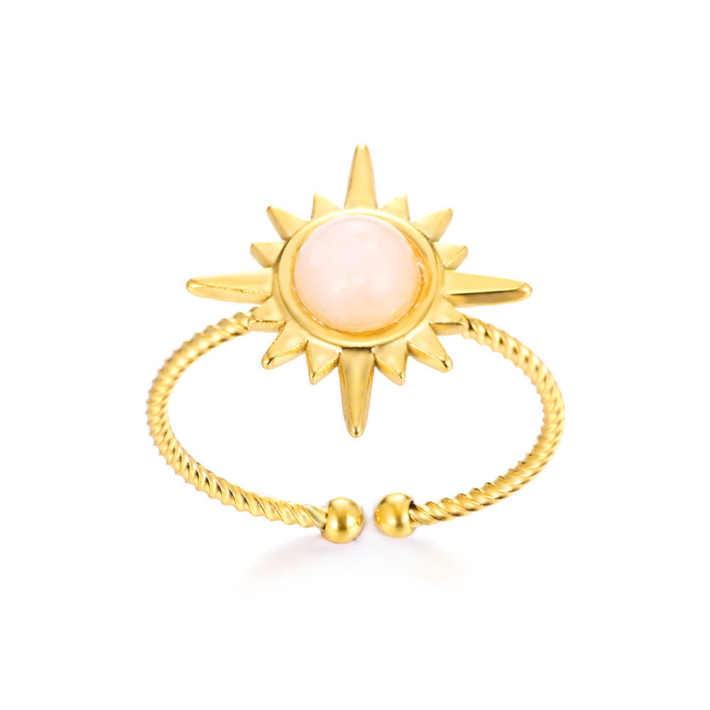 Women's Glamorous Sunflower Super Flash Open Rings