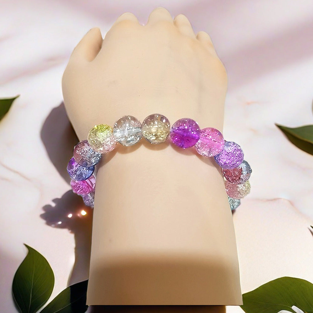 Dopamine Rainbow Glazed Female Design High-grade Bracelets