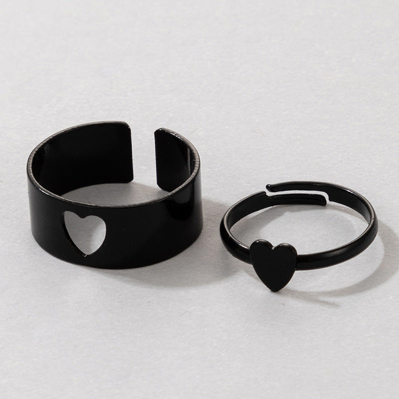 Women's Butterfly Suit Simple Cold Style Couple Love Rings