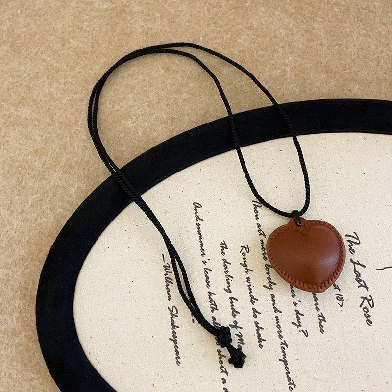Women's Three-dimensional Love Braided Rope Personalized Fashionable Necklaces