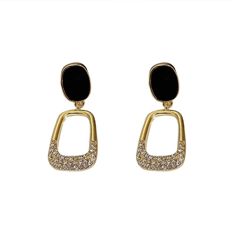 Women's Simple Cold Style High-grade Temperament Goddess Earrings