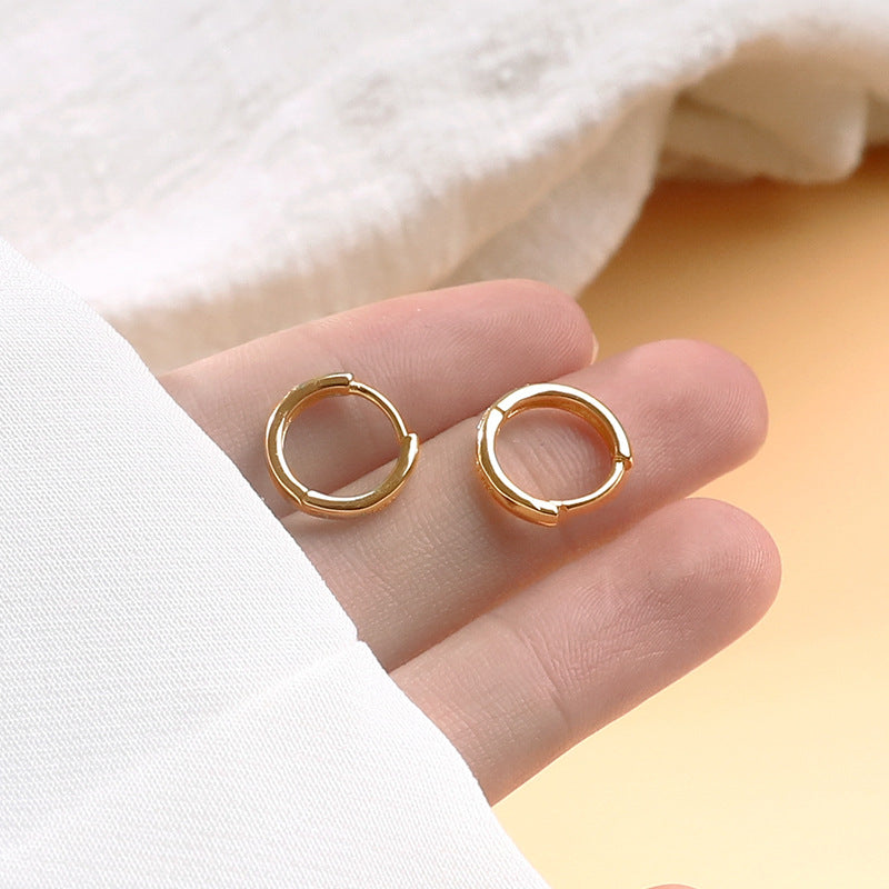 Minimalist Ear Versatile Basic Round Clip Earrings