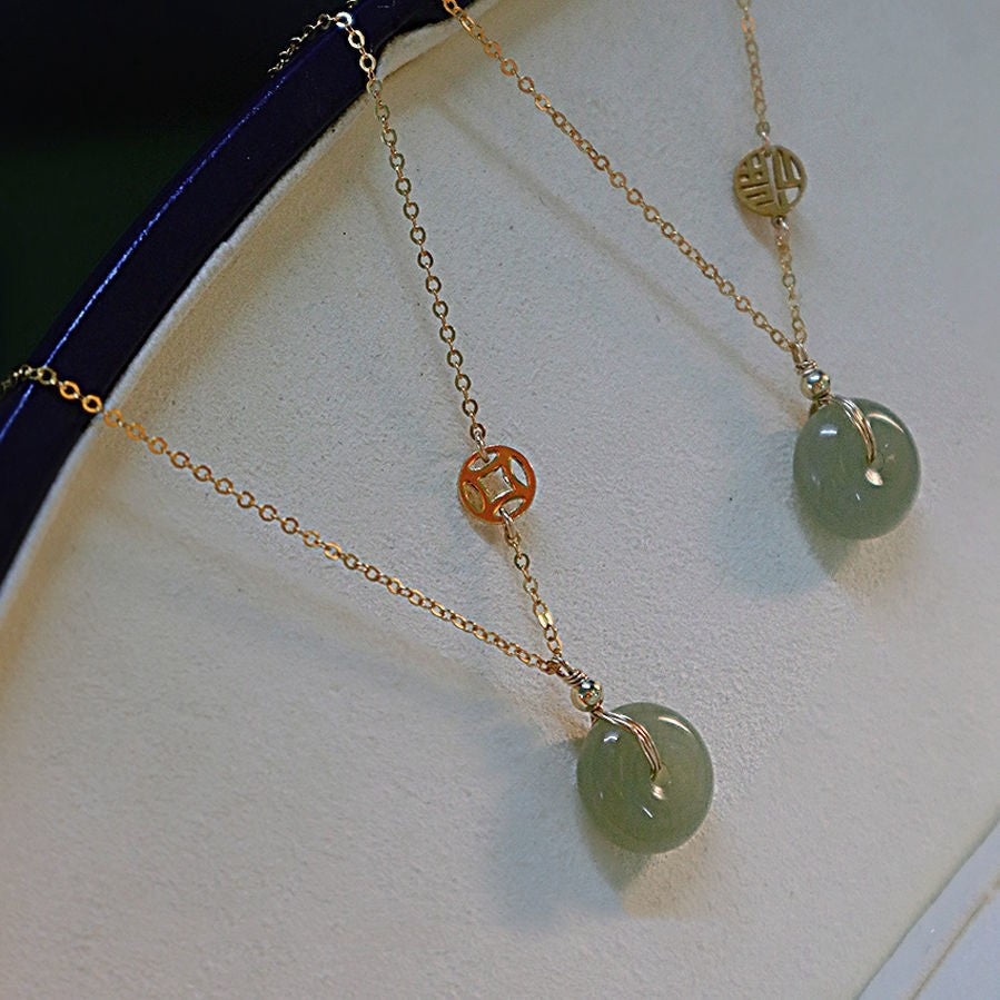 Jade Female Clavicle Chain Summer Cold Necklaces