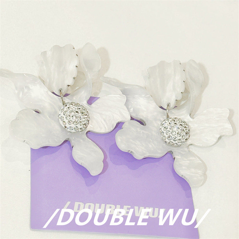 Women's Large Flower Elegant Trendy Fairy Ear Earrings