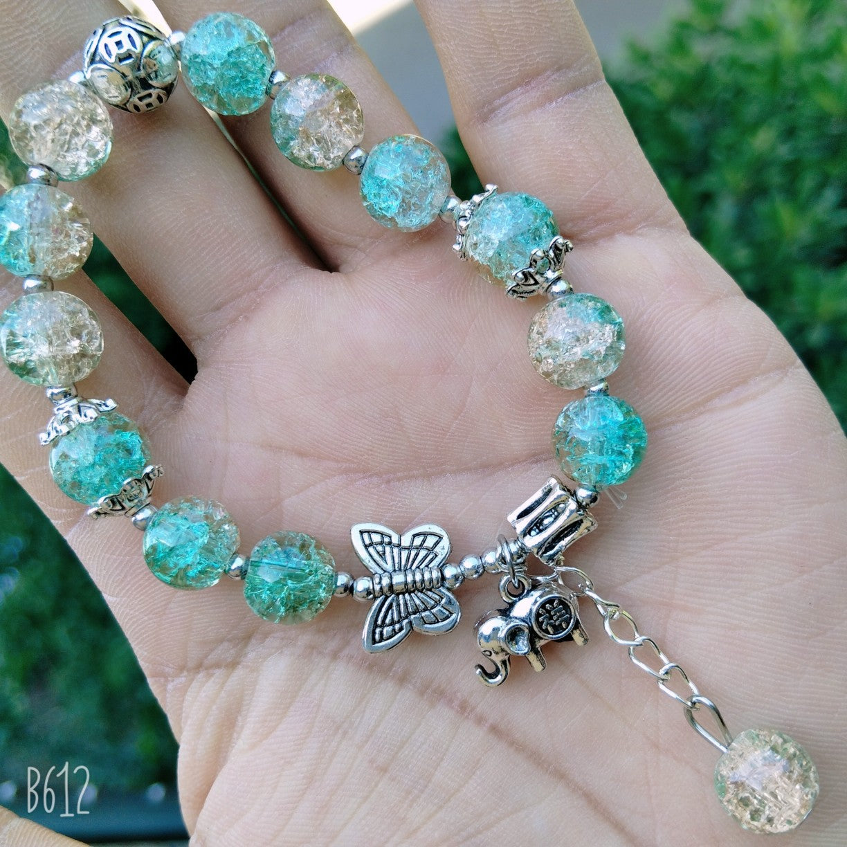 Style Colorful Cracked Cystal National Fashion Tassel Cultural Bracelets