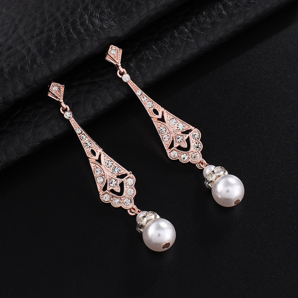 Women's Fashion Diamond Bridal Ball Wedding Long Rings