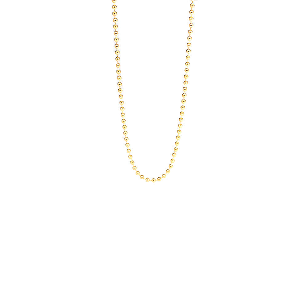 Women's & Men's Stainless Steel High-grade Ball Bead Chain Affordable Luxury Necklaces