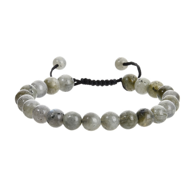 Ornament Hand-woven Amethyst Woven Geometric Agate Bracelets