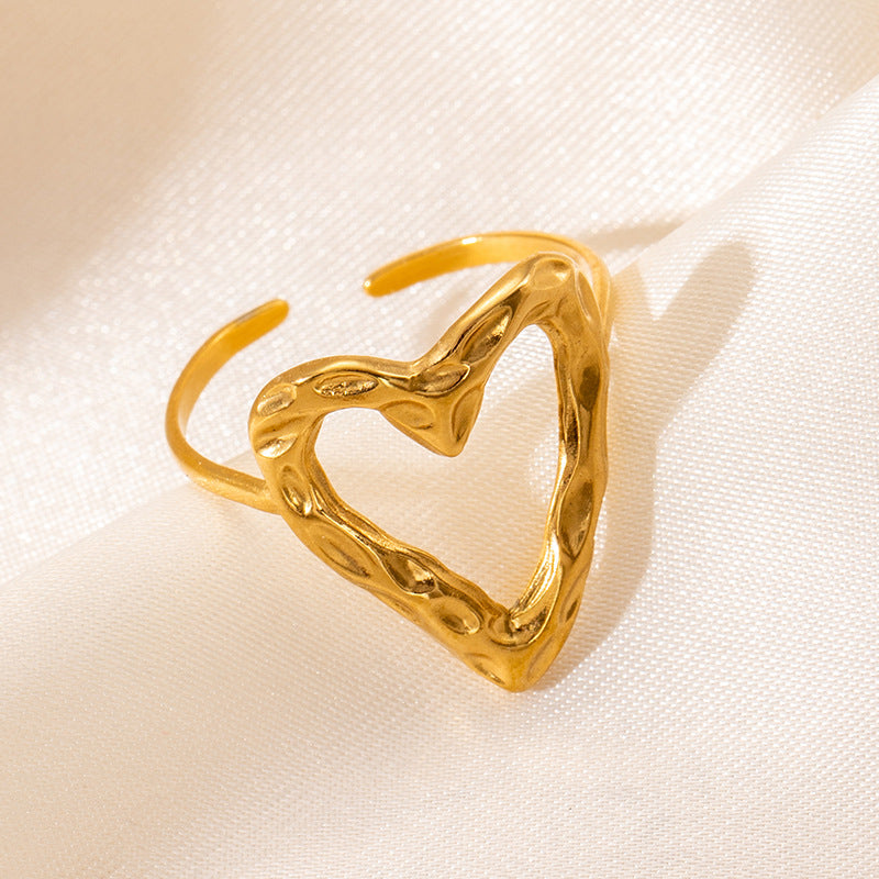 Fashion Rhinestone Zircon Open End Circle Rings
