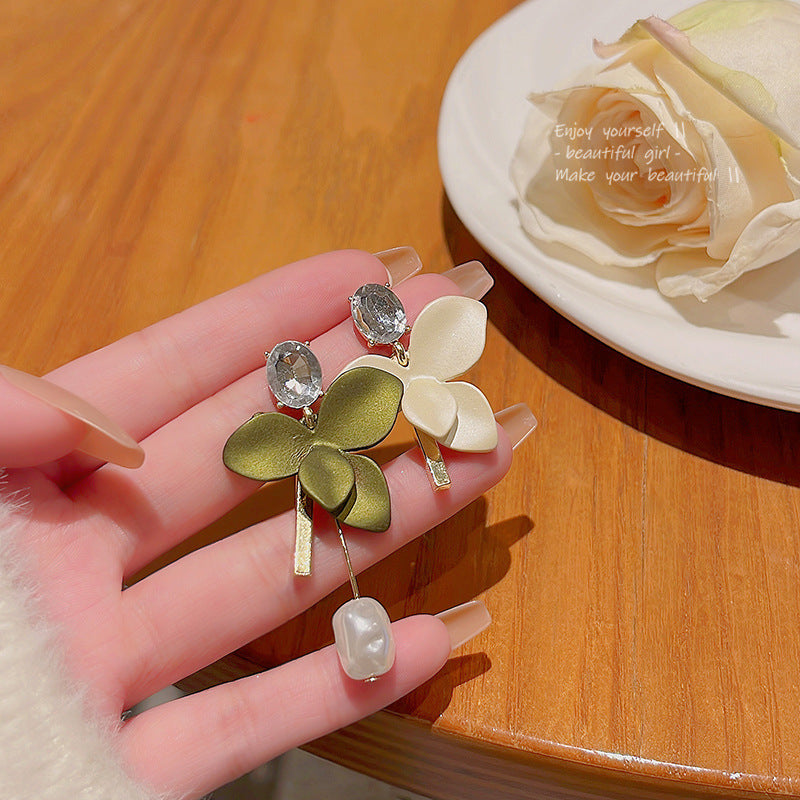 Women's Fresh Flower For Trendy Mori Style High Earrings