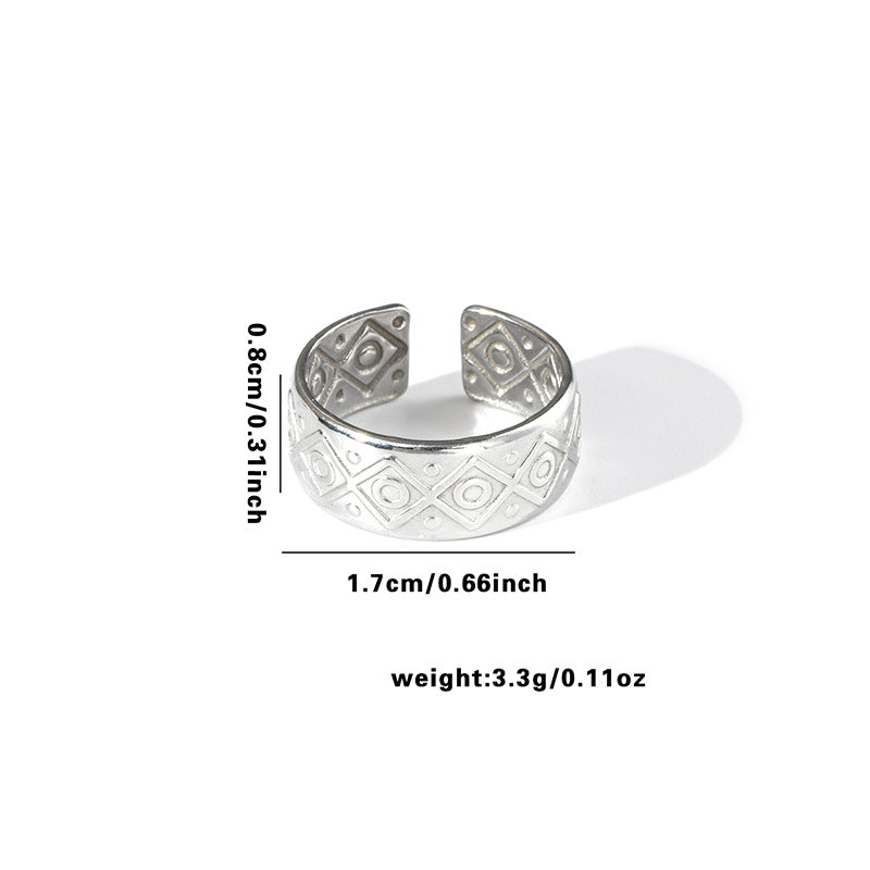 Simple Fashion Irregular Line Design Exquisite Rings