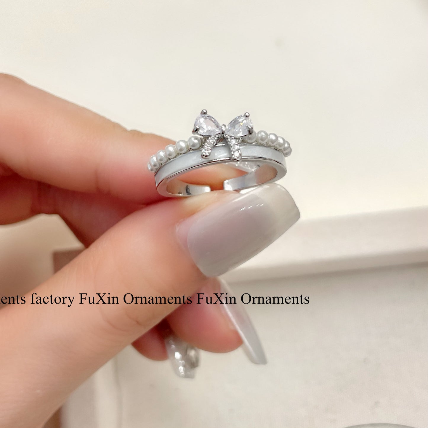Open-end Female Design Delicate Super Shining Rings