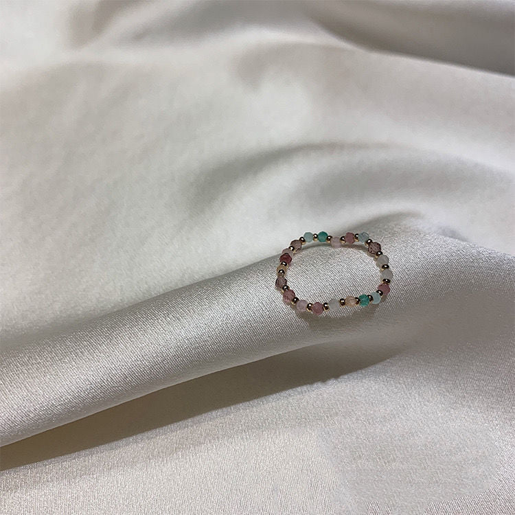 Sweet Crystal Twin Knuckle Elastic Elegant Rings