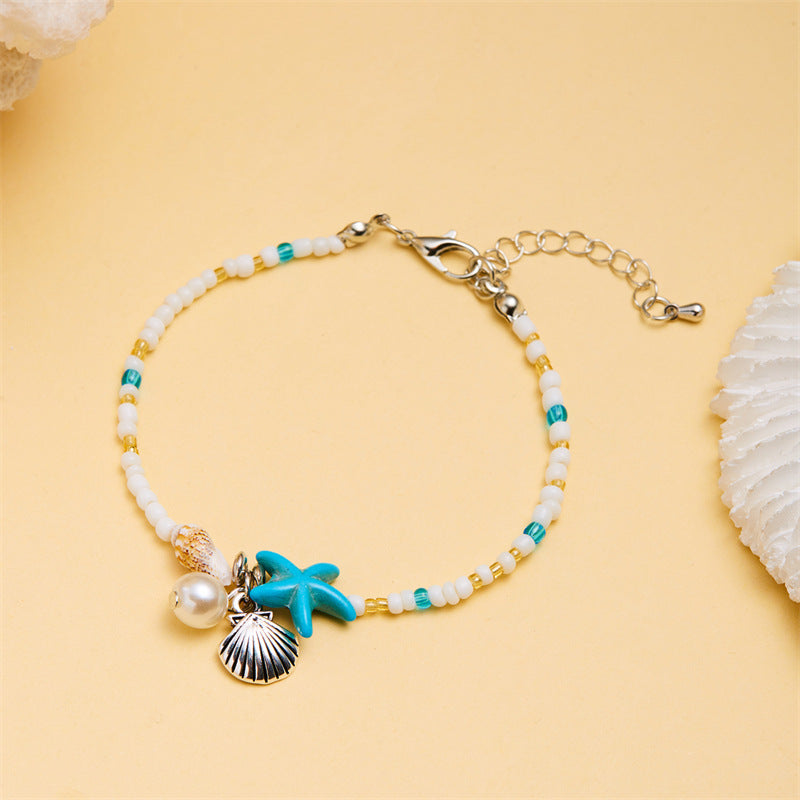 Starfish Shell Conch Beads Summer Beach Bracelets