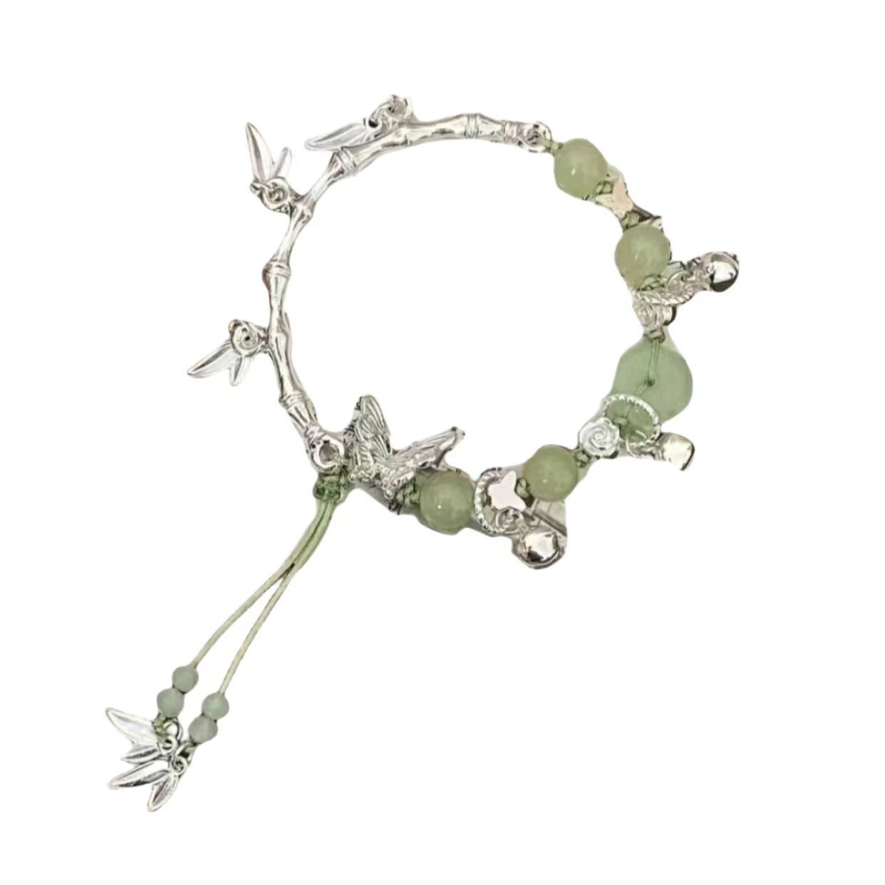 Women's National Fashion Bamboo Butterfly Retro Ethnic Bracelets