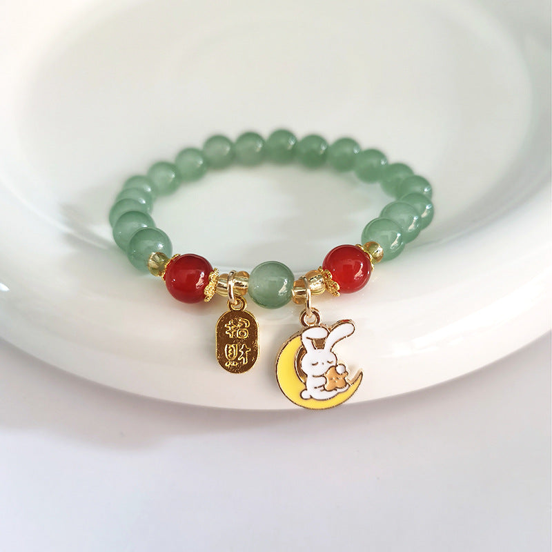 Jade Bead Lucky Fortune Peanut Lotus Bracelets