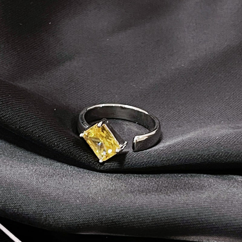 Light Luxury French High Sense Micro Inlaid Rings