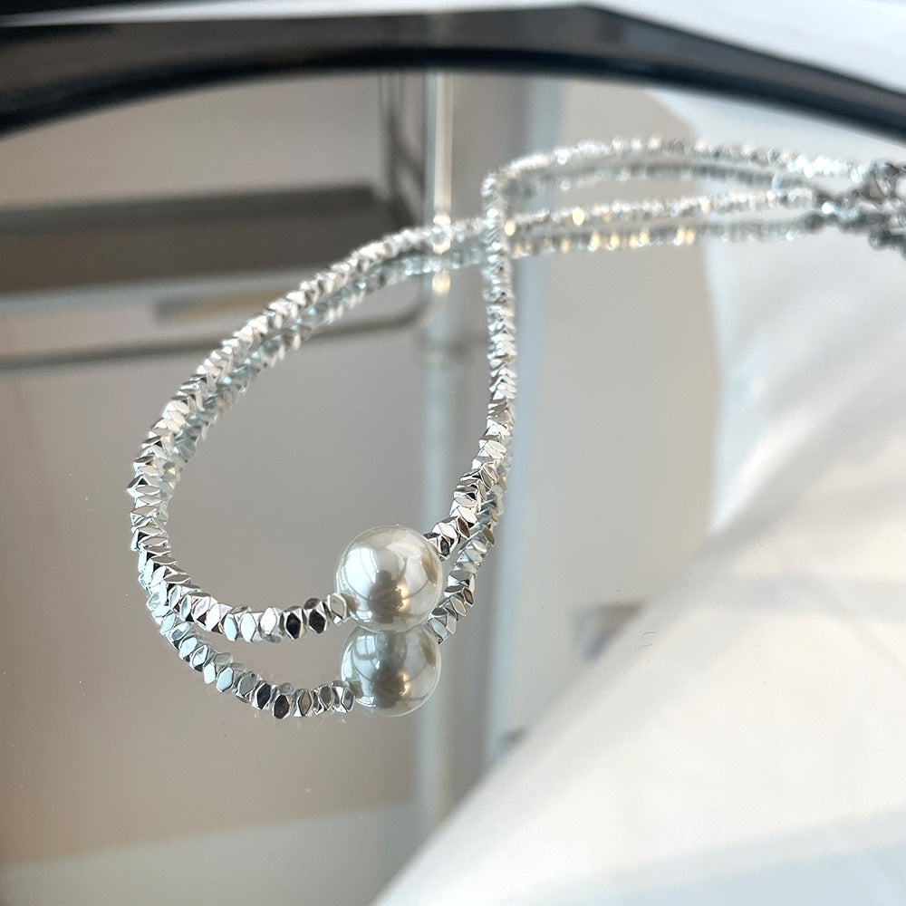 Women's Sier Irregular Design Clavicle Chain Fashion Necklaces