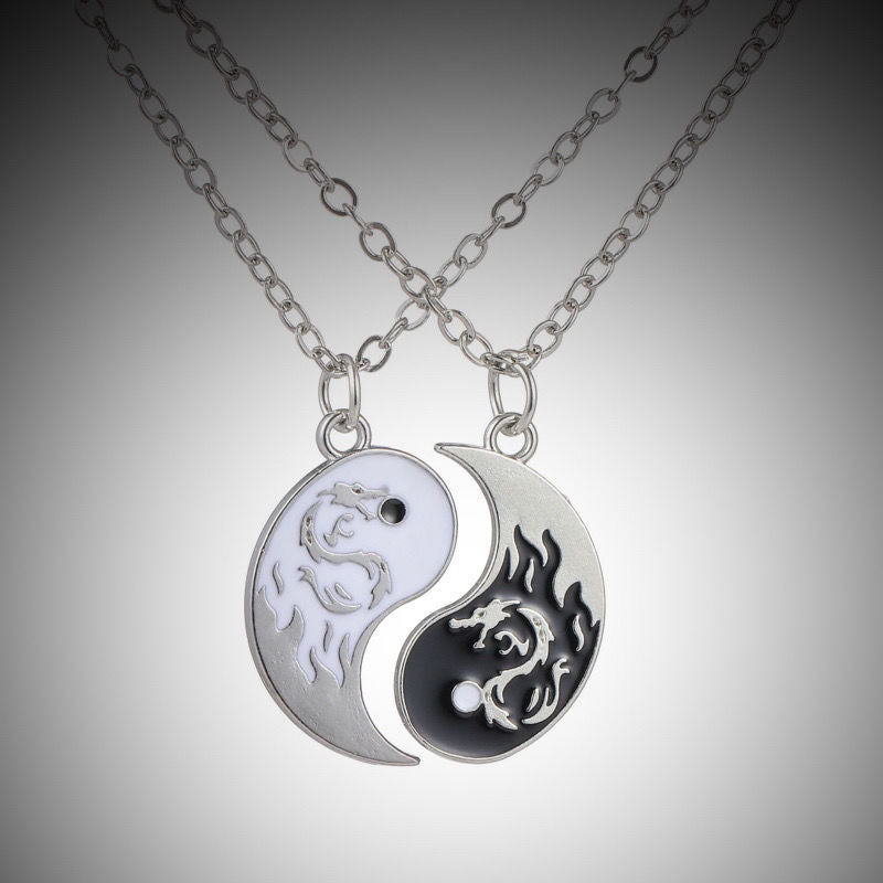 Creative Dragon Tai Gossip Totem Stitching Pendants