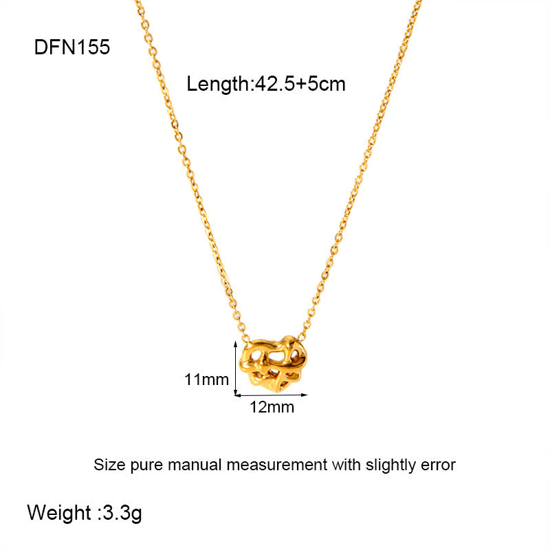 Women's Stainless Steel Heart Shell Palm Tree Necklaces