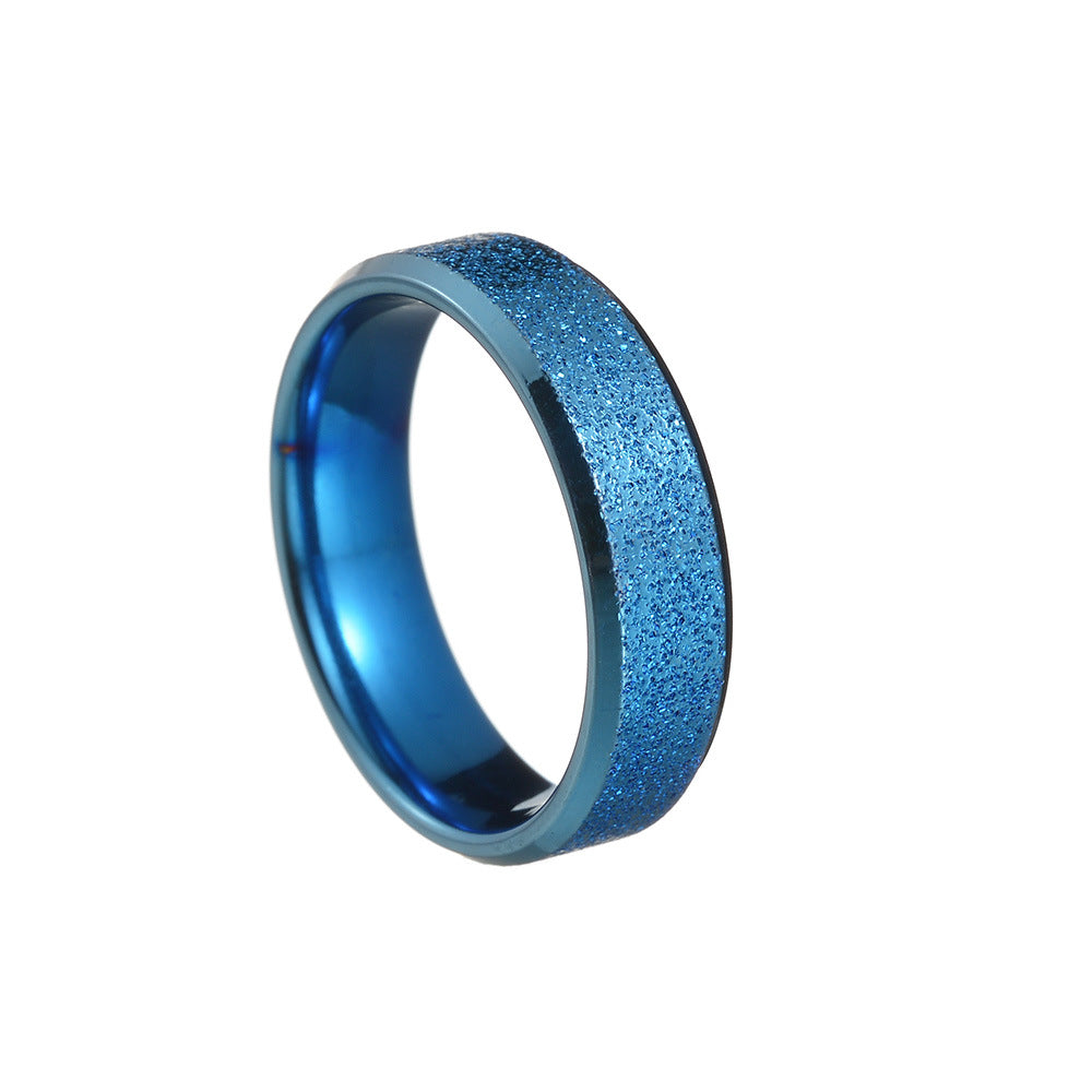 Ornament Sand Surface Vacuum Plating Simple Rings