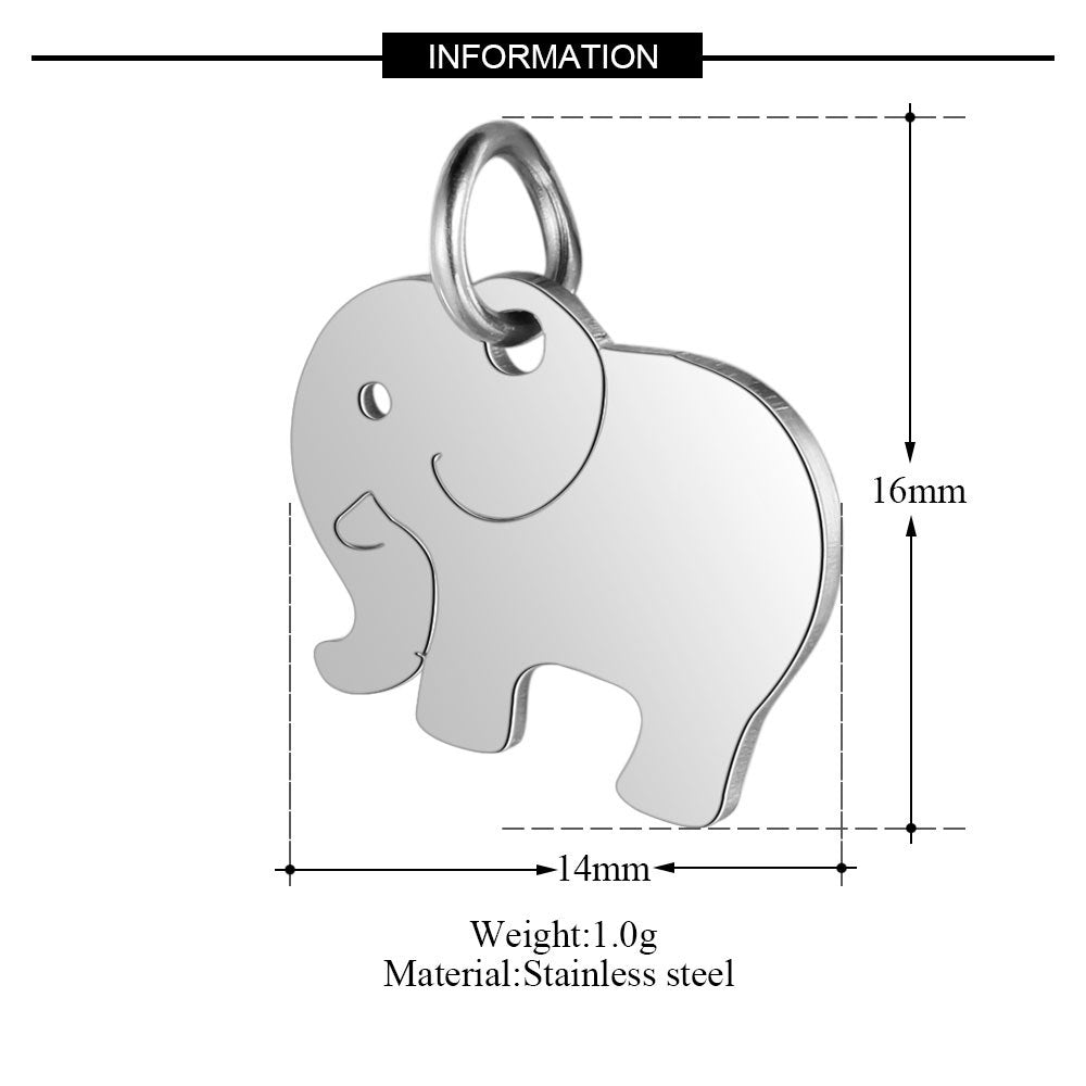 Small Five-pointed Star Elephant Cat Wings Lotus Pendants
