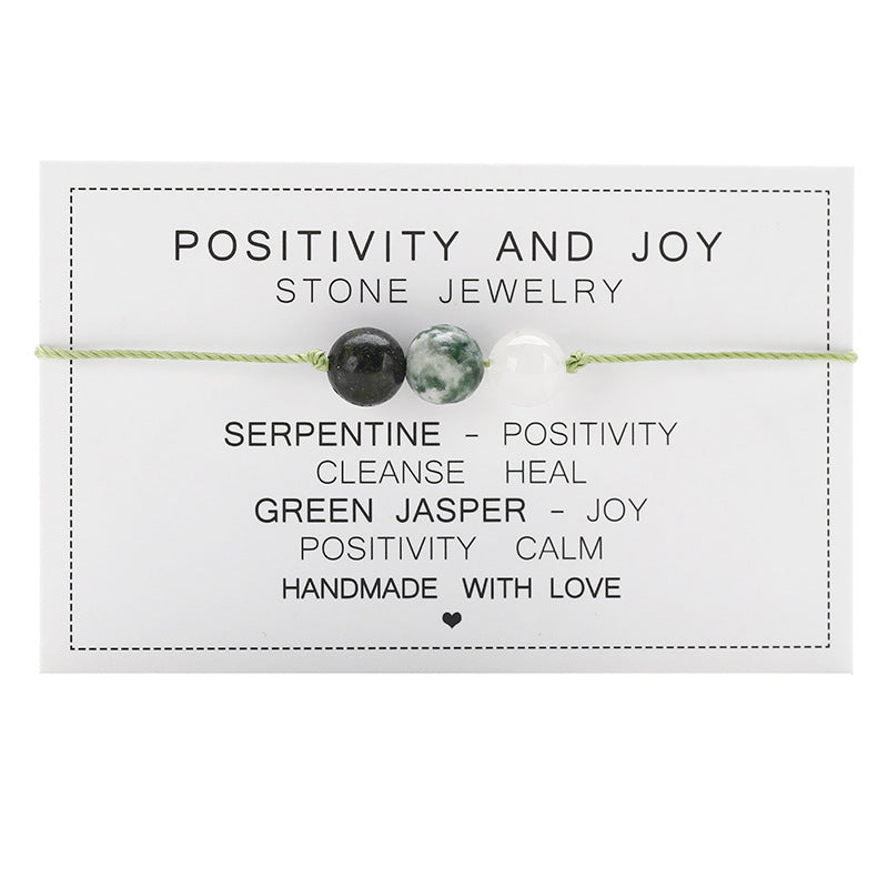 Women's Stone Imitated Beaded Fashion Handmade Weave Imitation Bracelets