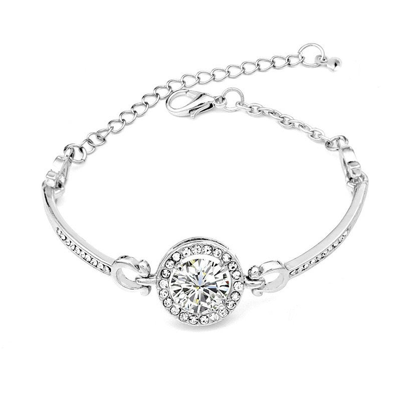 Women's Zircon Fashionable Rose Gold Crystal Bracelets