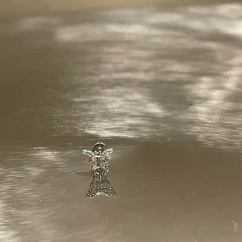 Style Personalized Zircon Love Butterfly Ear Bone Earrings