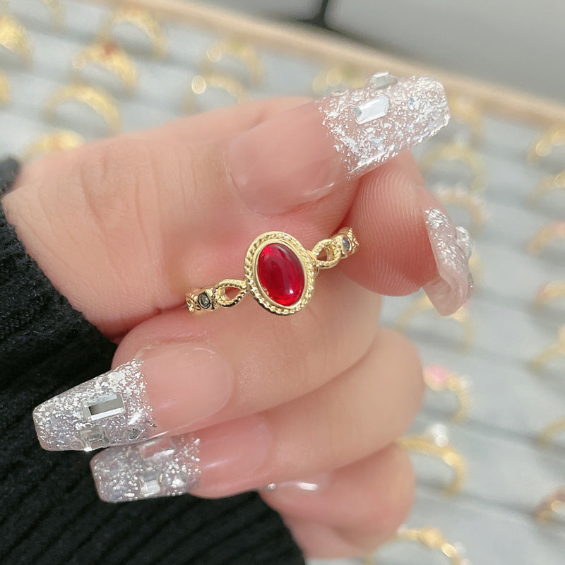 Flower Fashion Personalized Opening Adjustable Index Finger Rings