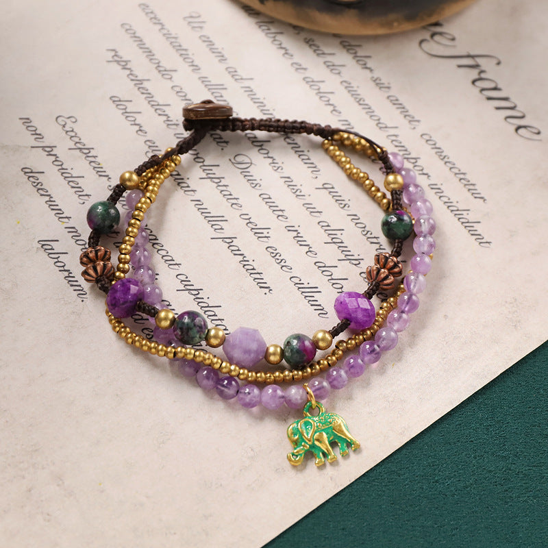 Women's Chinese Ethnic Style Woven Niche Retro Bracelets