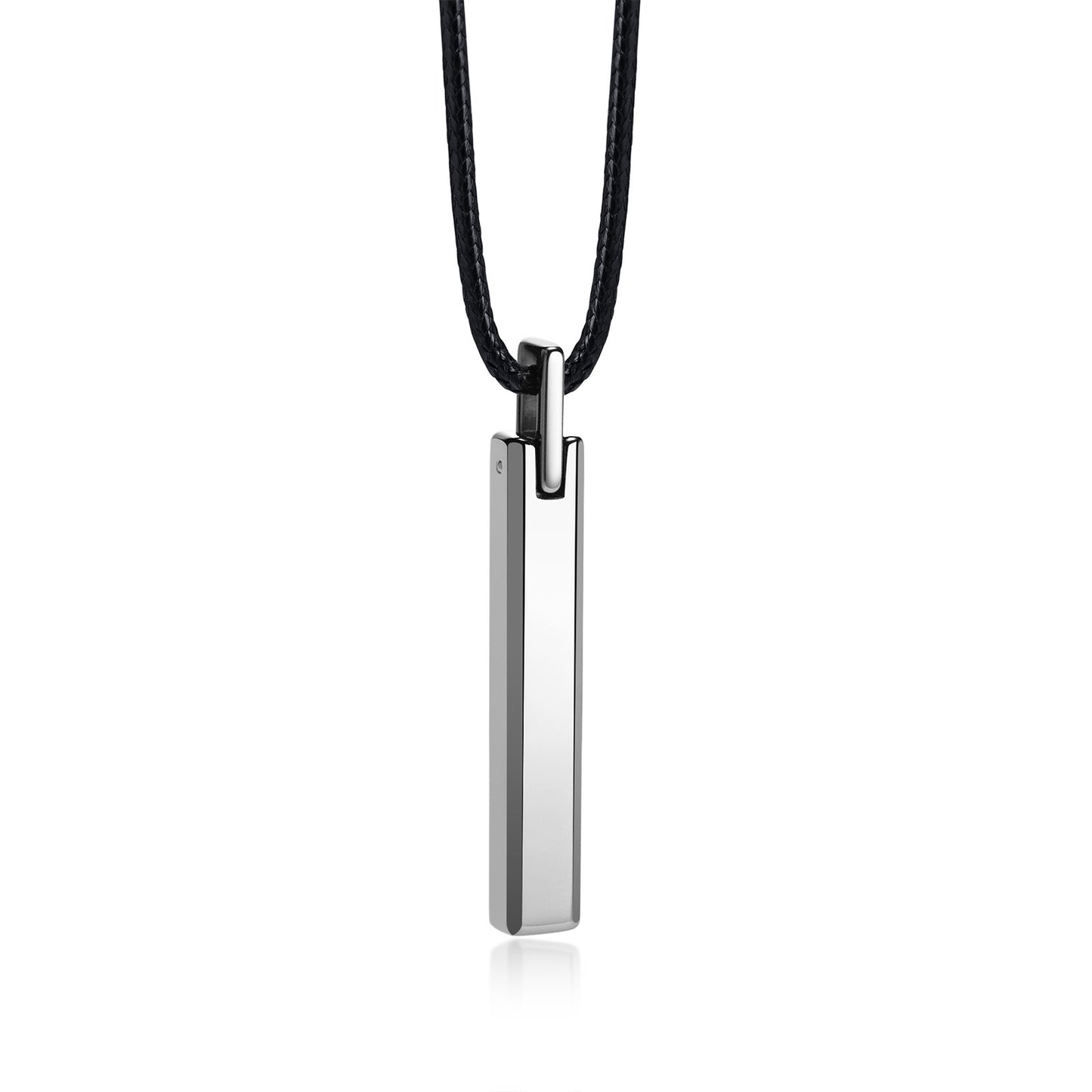 Men's Glossy Tungsten Steel Plain Long Wax Pendants