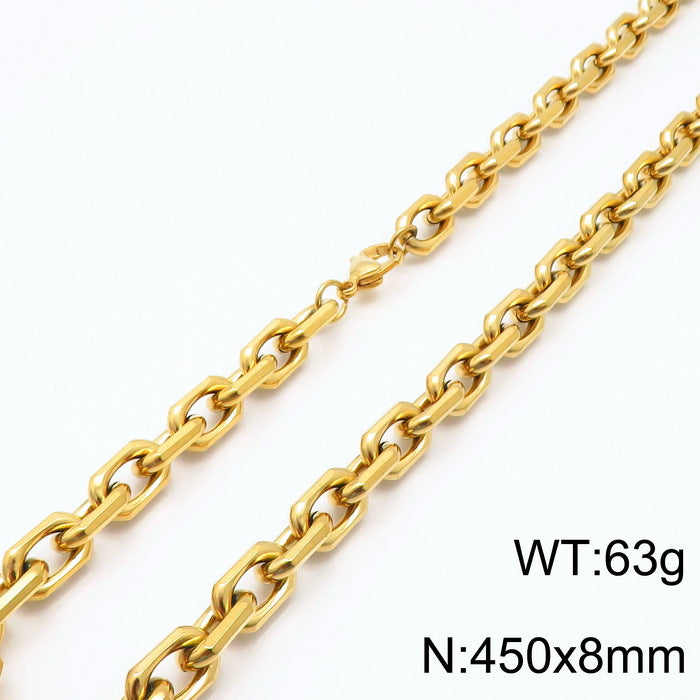 Men's Power Style Personalized Black Plated Edging Bracelets
