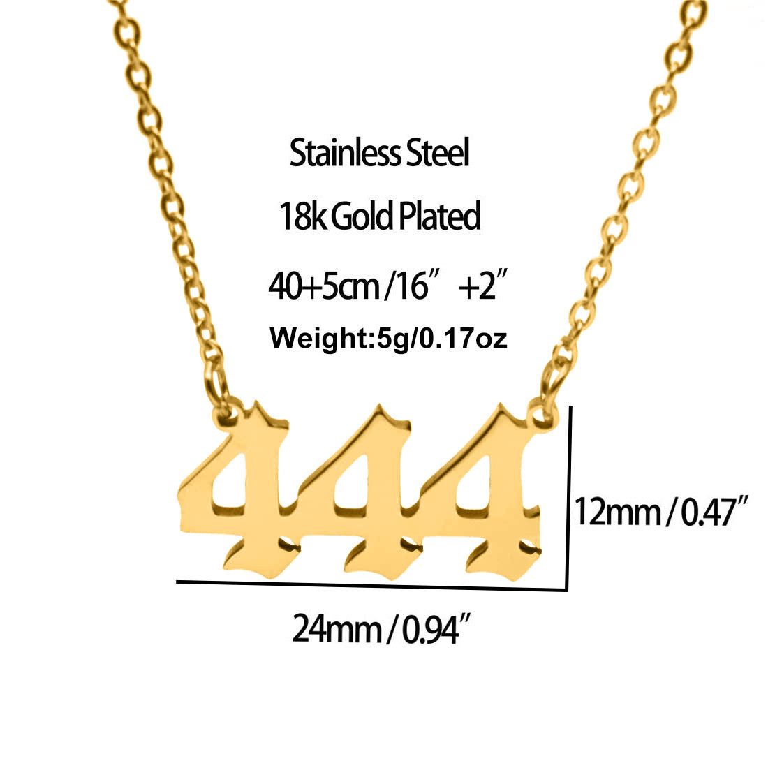 Digital Female Number Stainless Steel Clavicle Necklaces