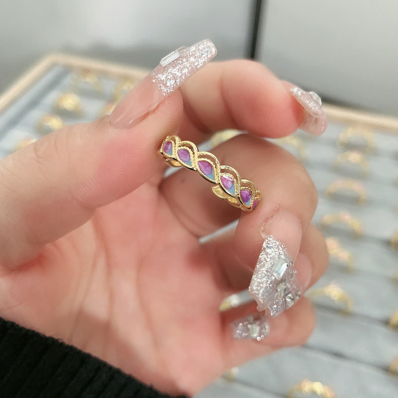 Flower Fashion Personalized Opening Adjustable Index Finger Rings