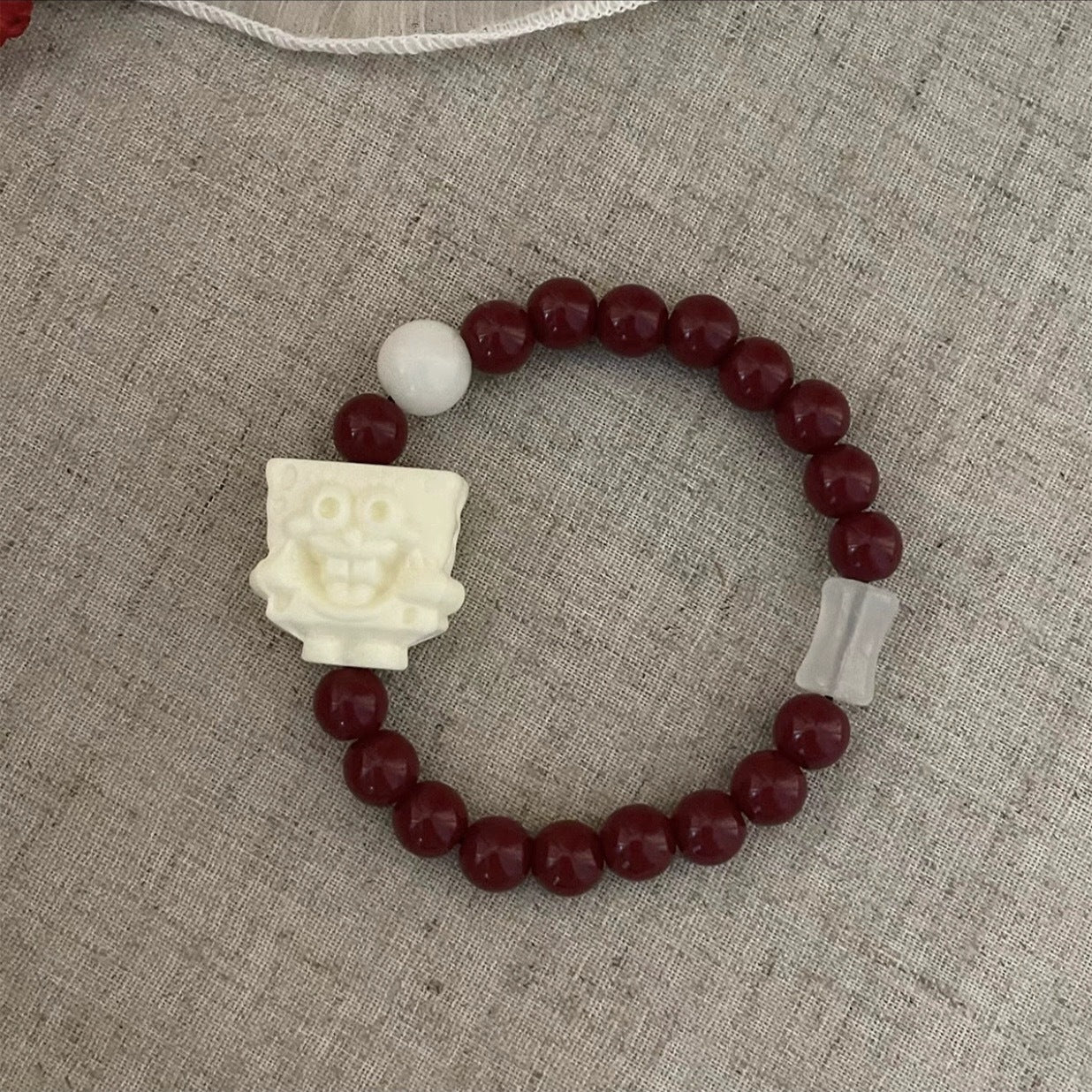 Women's Chinese Style Cinnabar Red Jingle National Bracelets