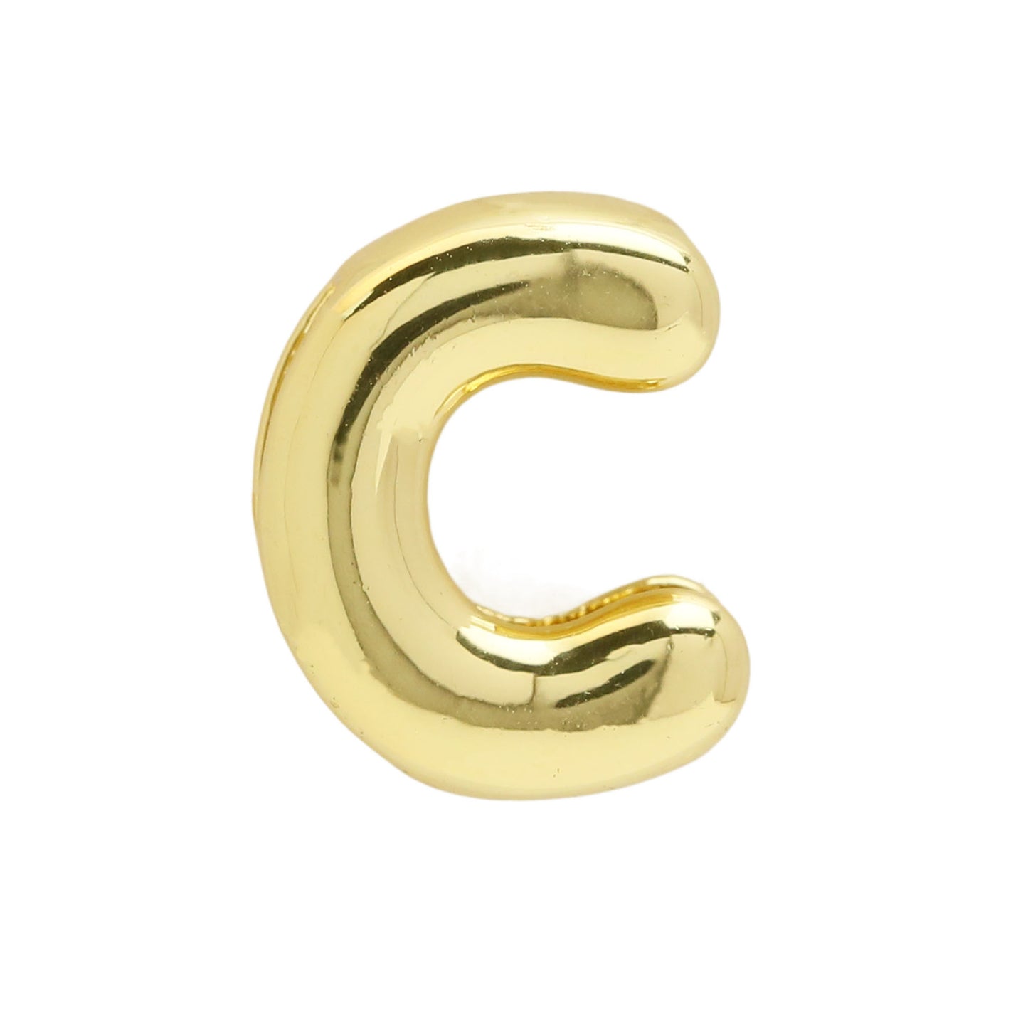 Golden Chubby Balloon Bubble Glossy Letter Bracelets