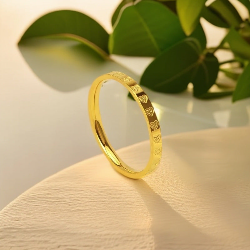 Titanium Steel Female Special Interest Light Luxury Rings